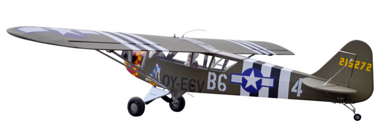 Seagull L-4 Grasshopper 2.29m 20cc Gas ARF sp:228cm - 5