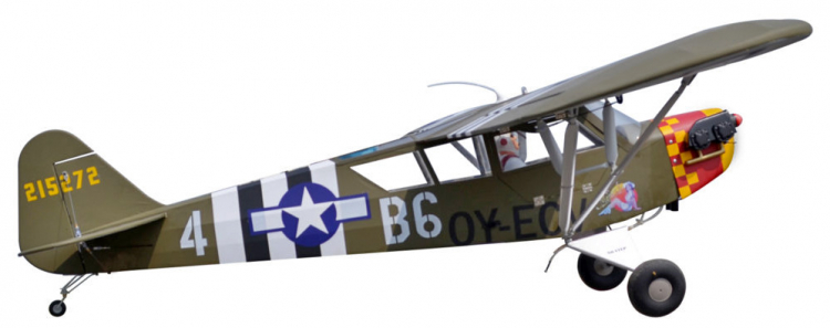 Seagull L-4 Grasshopper 2.29m 20cc Gas ARF sp:228cm - 4