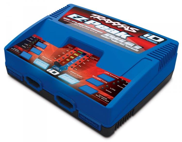 Laddare Traxxas EZ-Peak Dual 8A NiMH/LiPo Laddare Auto iD