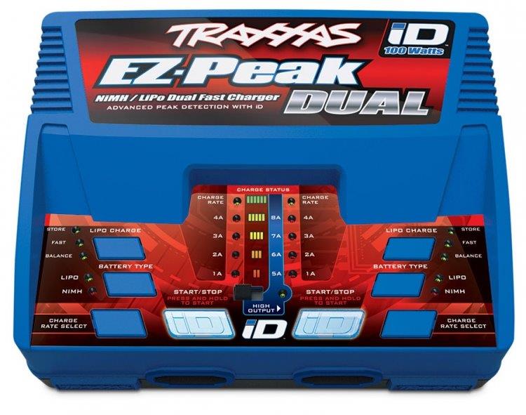 Laddare Traxxas EZ-Peak Dual 8A NiMH/LiPo Laddare Auto iD - 7