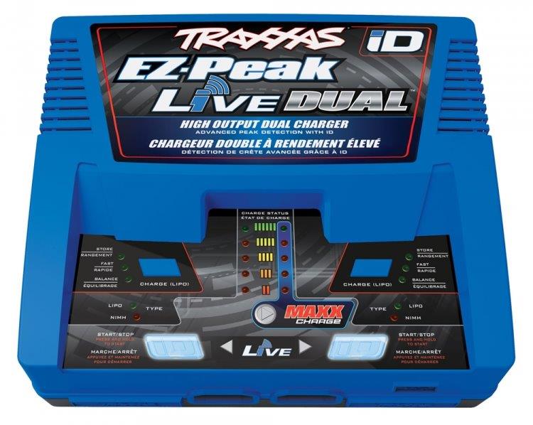 Traxxas EZ-Peak Live Dual 26A NiMH/LiPo Laddare Auto iD - 2