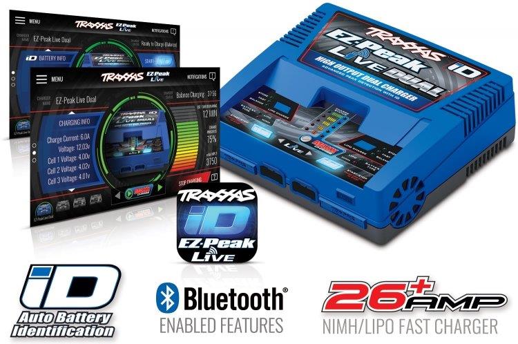 Traxxas EZ-Peak Live Dual 26A NiMH/LiPo Laddare Auto iD - 4