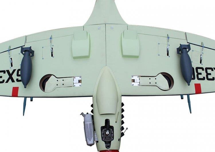 Seagull Supermarine Seafire 20cc 1640mm med Infällbara Landställ (El) - 8