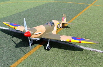 Seagull Spitfire 2195mm 50-55cc Gas El-Landställ ARF