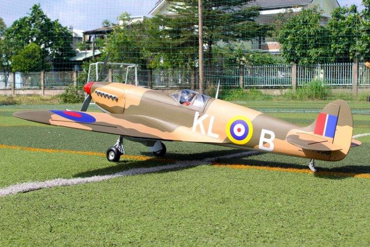 Seagull Spitfire 2195mm 50-55cc Gas El-Landställ ARF - 9