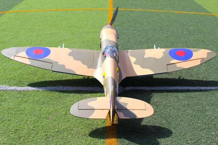 Seagull Spitfire 2195mm 50-55cc Gas El-Landställ ARF - 4