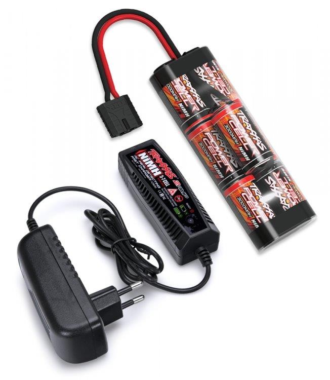 Traxxas Laddare (2A) och 8.4V NiMH 3000mAh iD Combo
