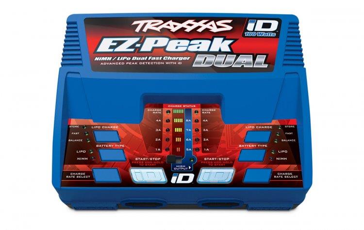 Traxxas Laddare EX-Peak Dual 8A och 2 x 3S 5000mAh Batteri - 5