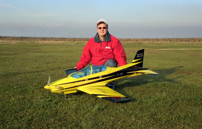 Sebart PC-21  V2 50W röd / vit  sp:151cm