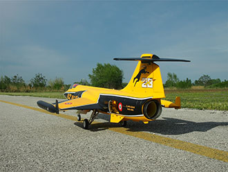 Sebart F104 EDF RTF Yellow med gyro - 2