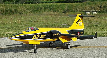 Sebart F104 EDF RTF Yellow med gyro