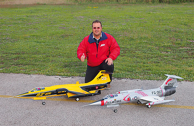 Sebart F104 EDF RTF Yellow med gyro - 4