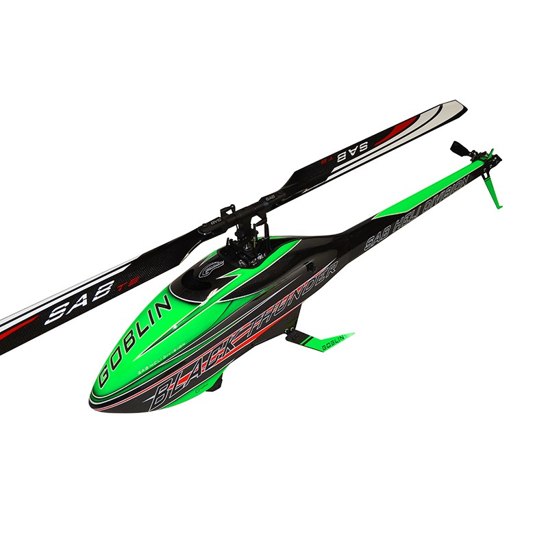 GOBLIN BLACK THUNDER 700 GREEN/CARBON THUNDERBOLT BLADES