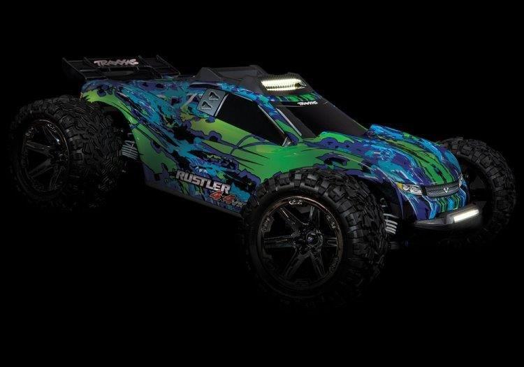 Traxxas LED Ljus Fram & Tak Set Komplett Rustler 4x4 - 8