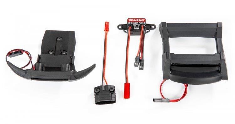 Traxxas LED Ljus Fram & Tak Set Komplett Rustler 4x4 - 5