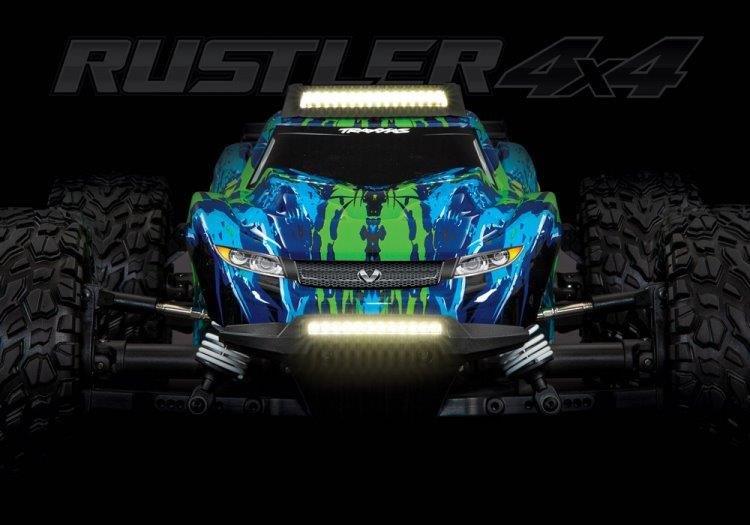 Traxxas LED Ljus Fram & Tak Set Komplett Rustler 4x4 - 6