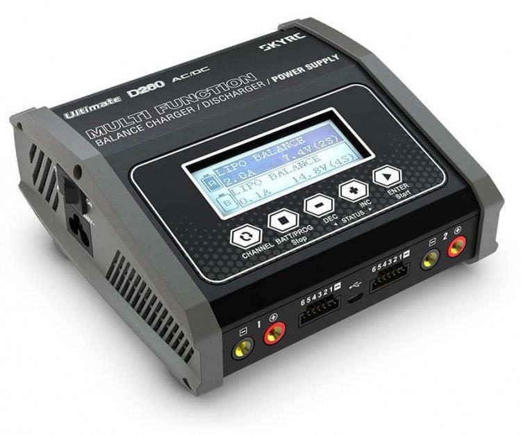 Laddare SkyRC D260 Ultimate Duo Laddare 240V12V 14A 2x130W
