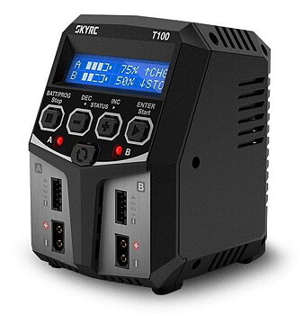 Laddare SkyRC T100 Laddare 240VAC 0.1-5A 2x50W
