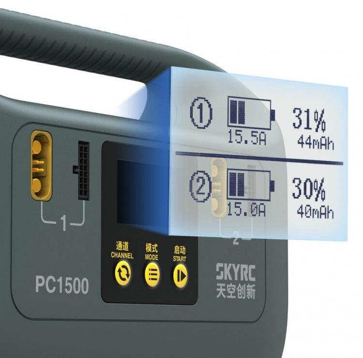 Laddare SkyRC PC1500 Laddare LiPo/LiHV 14S 25A 1500W 240VAC - 9