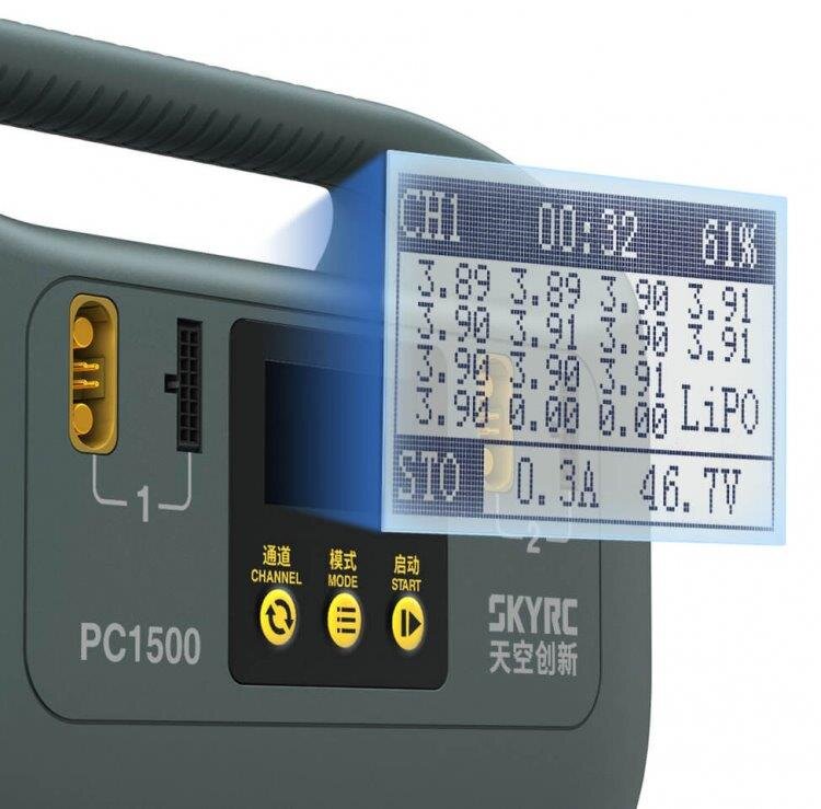Laddare SkyRC PC1500 Laddare LiPo/LiHV 14S 25A 1500W 240VAC - 3