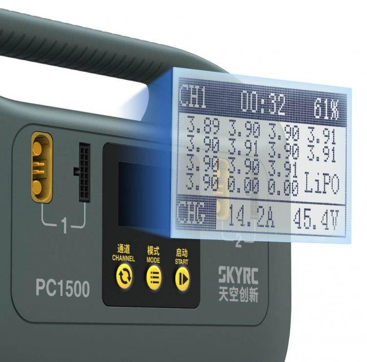 Laddare SkyRC PC1500 Laddare LiPo/LiHV 14S 25A 1500W 240VAC - 2