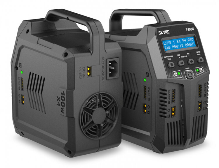 Sky RC T400Q Quad-laddare AC 4x100W. DC 4x200W - 3