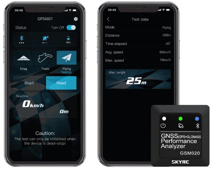 SKYRC GPS (GNSS) GSM020 Prestandaanalys för Bil och Flyg - 3