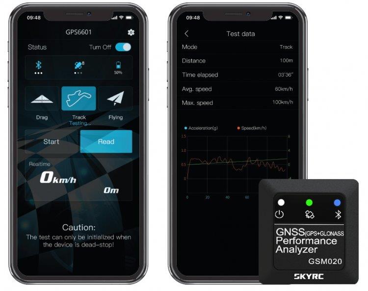 SKYRC GPS (GNSS) GSM020 Prestandaanalys för Bil och Flyg - 2