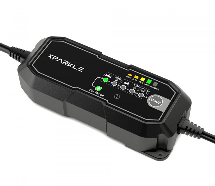 Laddare Xparkle ABC01 12v Batteriladdare Automatisk - 230VAC
