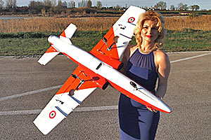 Sebart MINI MB339 1.45m length - WHITE/ORANGE V2 - 3