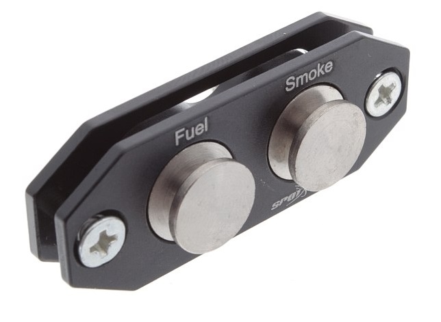 Tanknippel metall med magnet dubell svart