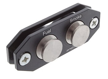 Tanknippel metall med magnet dubell svart