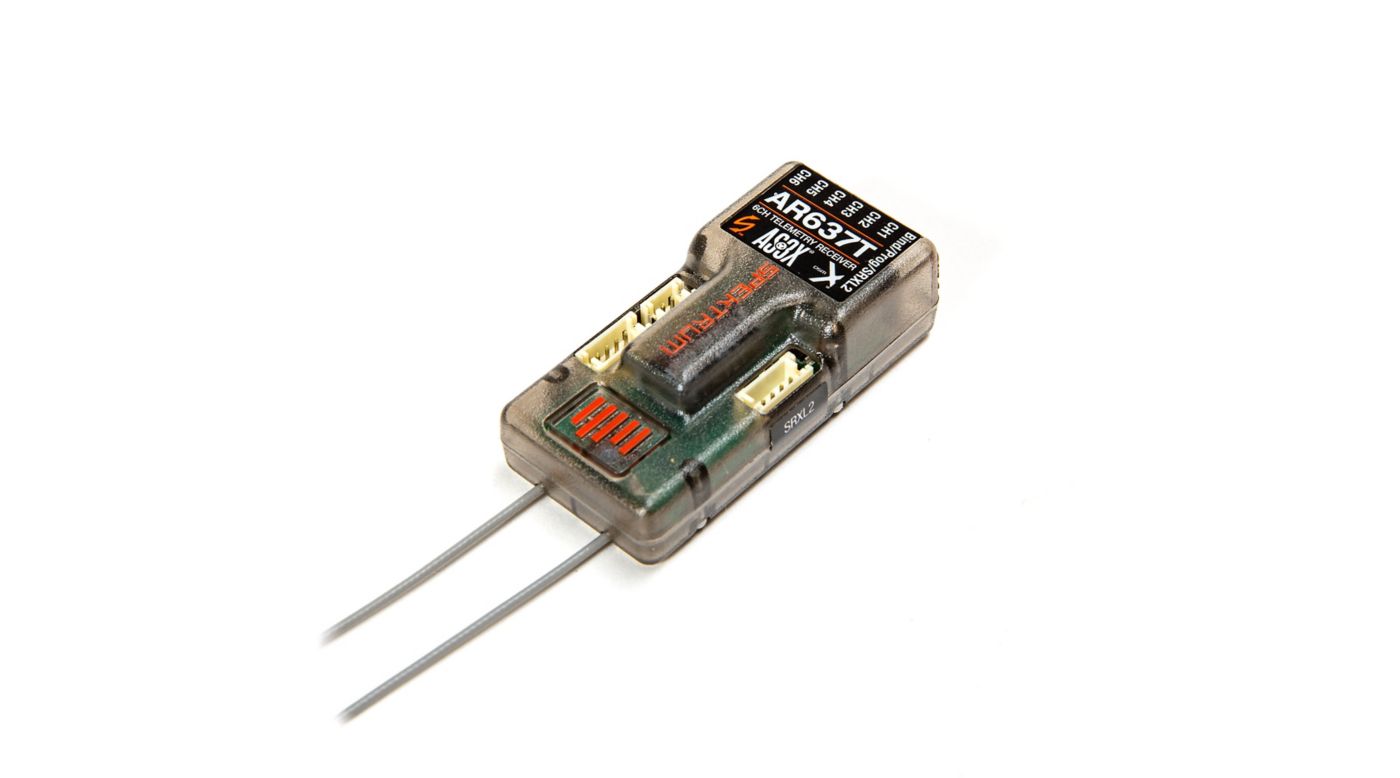 Spektrum AR637T+ DSMX 6-Channel AS3X+ & SAFE Telemetry Receiver