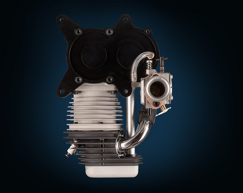 Valach Motors VM 120I2-4T Inline engine with cooling shroud - 4
