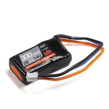 Spektrum 300mAh 2S 7.4V 30C Li-Po Battery PH