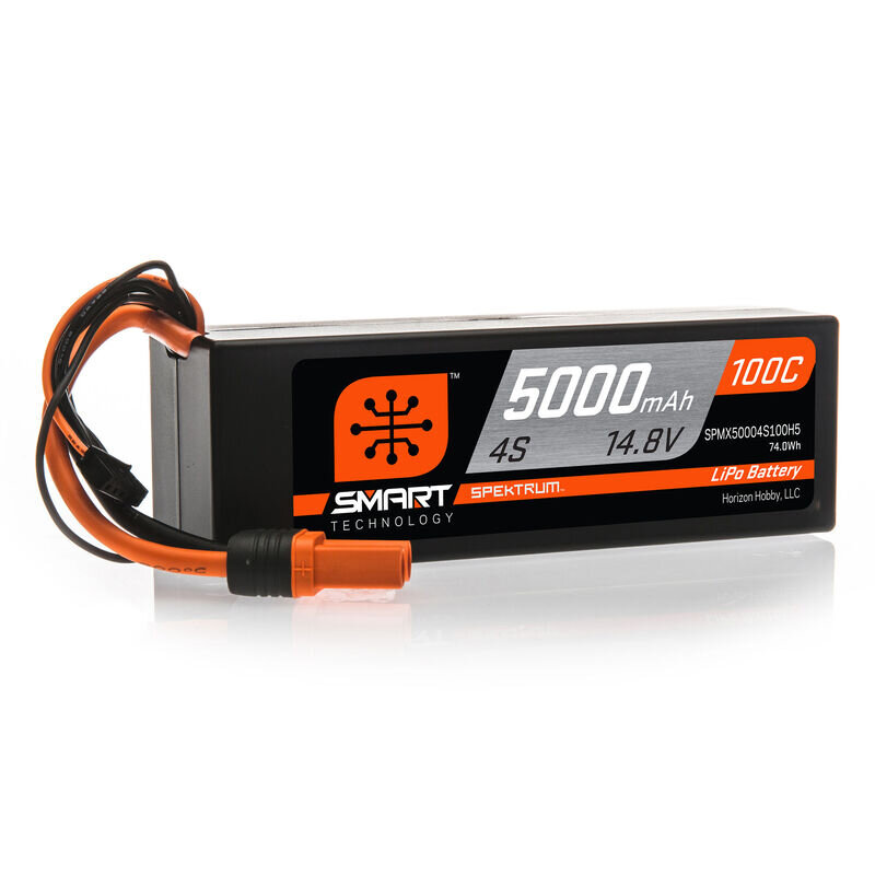 Spektrum 5000mAh 4S 14.8V 100C Smart LiPo Hardcase