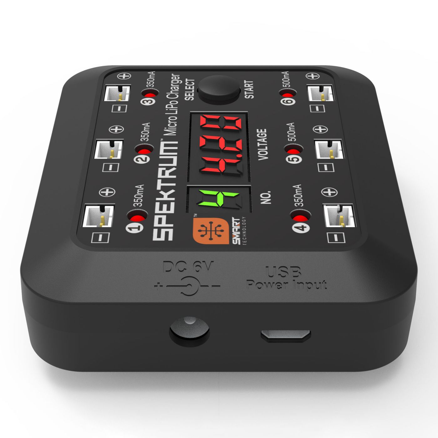 Spektrum Micro 6 Port DC/USB 1S LiPo Charger - 2
