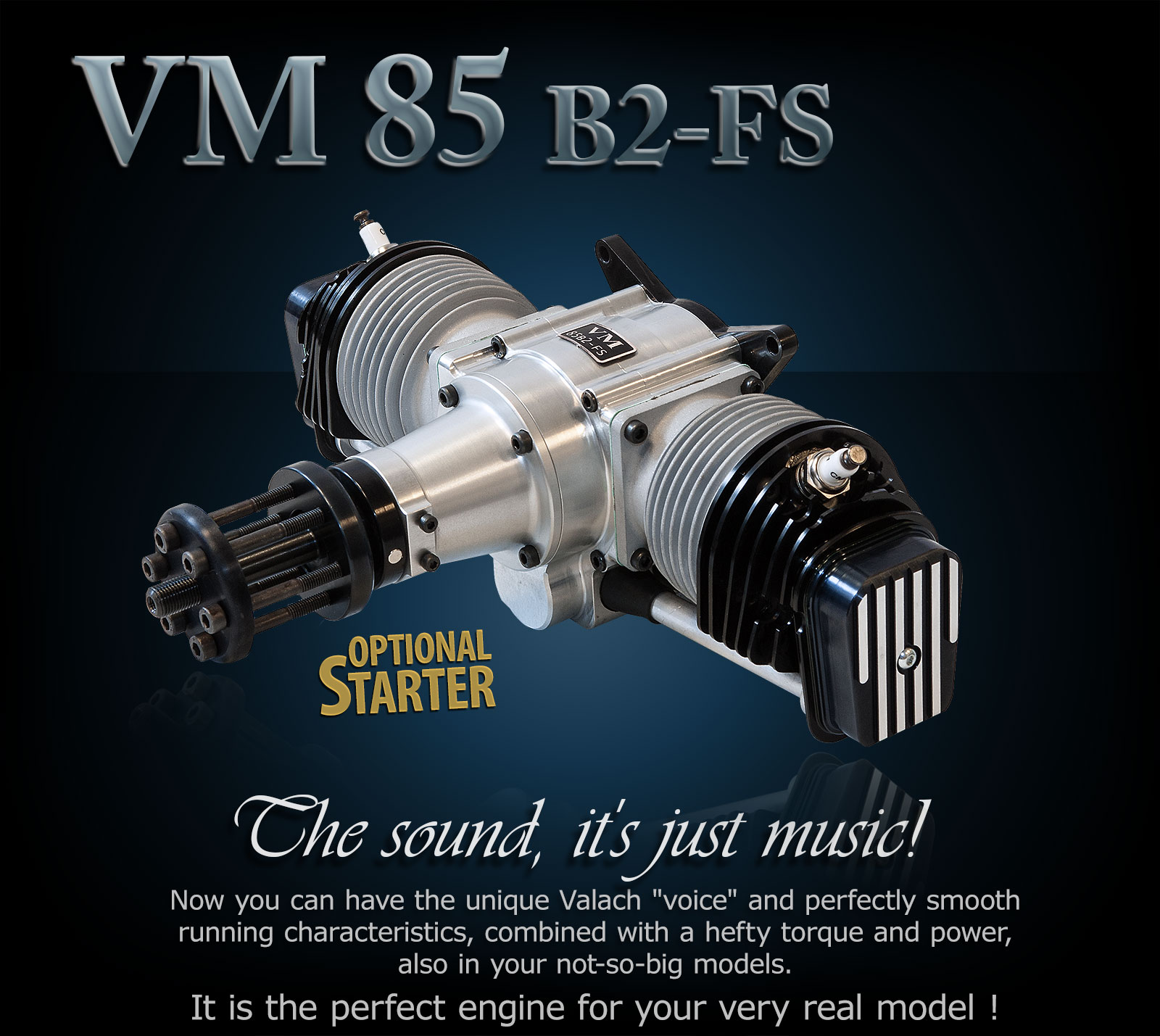 Fiala Engines VM 85 B2-4T. 85 cc