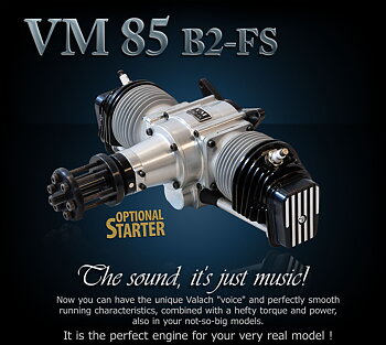 Fiala Engines VM 85 B2-4T. 85 cc