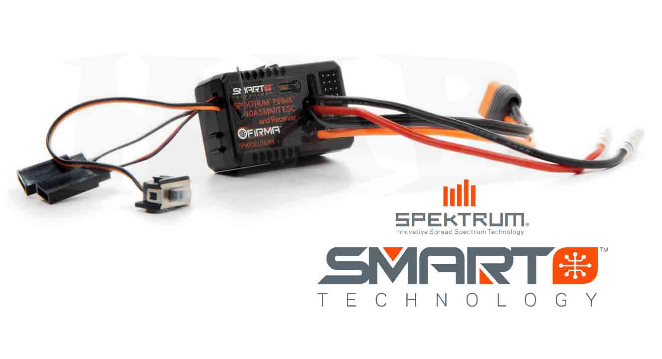 Spektrum Firma 40 Amp Brushed Smart 2-in-1 ESC and Receiver