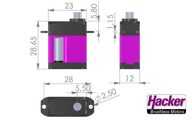 Hacker DITEX TD0606M HV 8.4V 5.8KG 22.5g - 3