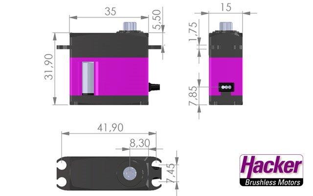 Hacker DITEX TD0806MD HV 8.4V 7.5KG 42g - 5