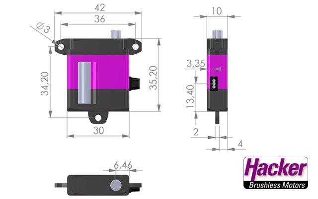 Hacker DITEX TD0807W HV 8.4V 7.2KG 26.5g - 3