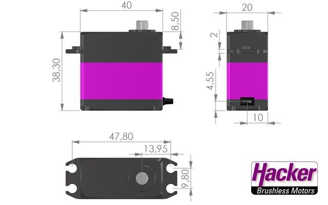 Hacker DITEX TD1005S HV 8.4V 10.8KG 71.5g - 3