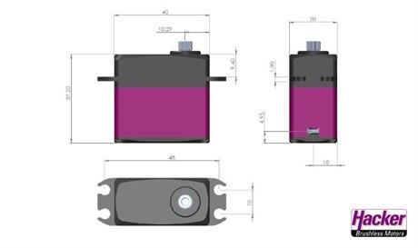 Hacker DITEX TD2612P HV 8.4V 26.5KG 75g - 3