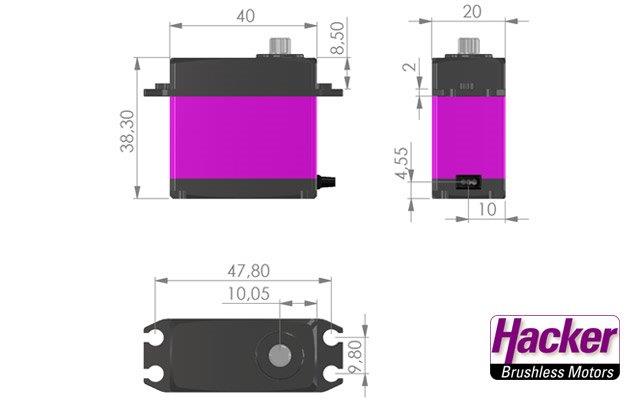 Hacker DITEX TD2612S HV 8.4V 26.5KG 75g - 3