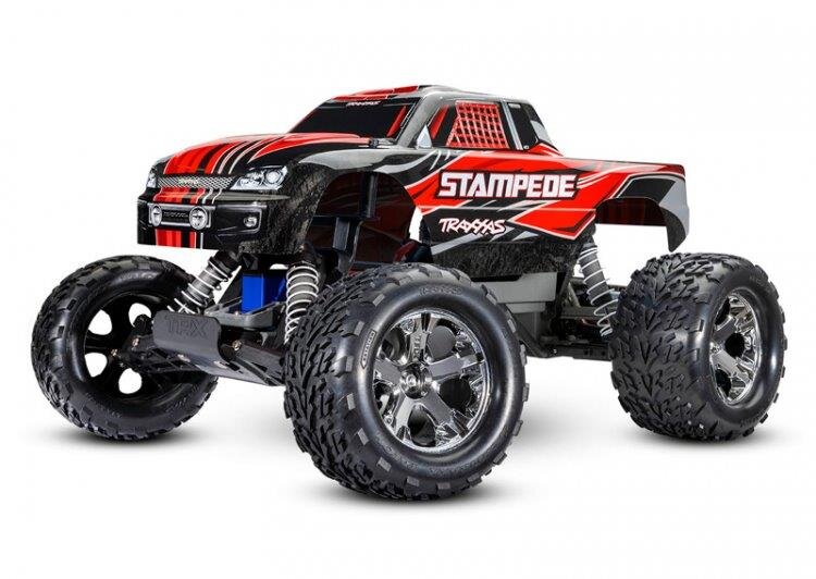 Traxxas Stampede 2WD 1/10 RTR TQ Röd USB - Med Batteri/Laddare