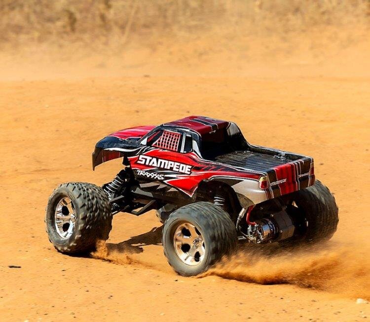 Traxxas Stampede 2WD 1/10 RTR TQ Röd USB - Med Batteri/Laddare - 3