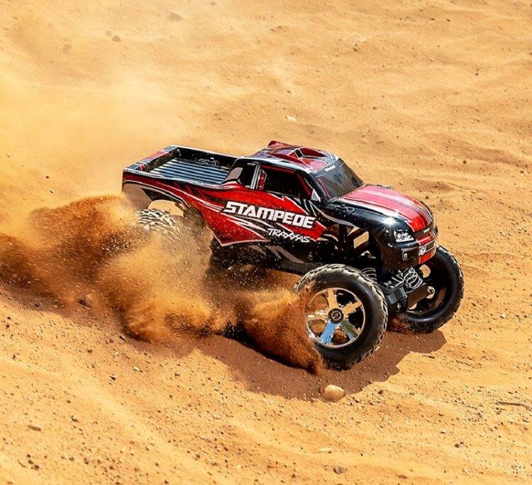 Traxxas Stampede 2WD 1/10 RTR TQ Röd USB - Med Batteri/Laddare - 11