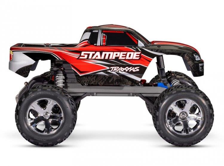 Traxxas Stampede 2WD 1/10 RTR TQ Röd USB - Med Batteri/Laddare - 9